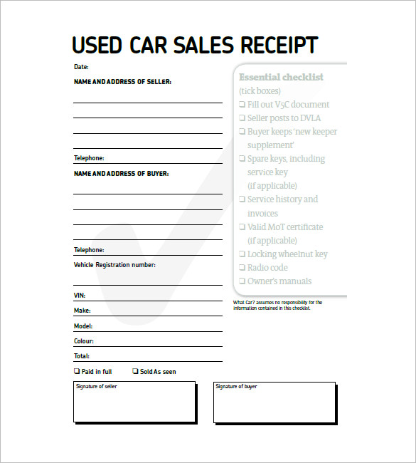 Car Invoice Template - 23+ Free Word, Excel, PDF Format Download