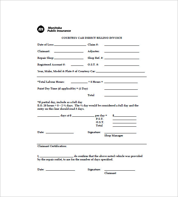 car invoice template 23 free word excel pdf format download free premium templates