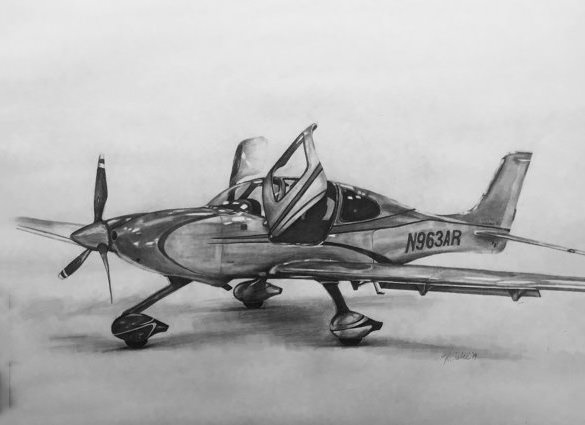 Aircraft Drawings by Angela of Pencil Sketch Portraits