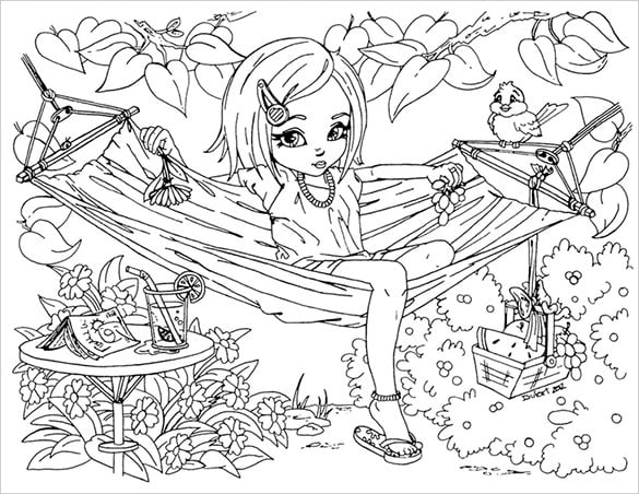 superb-teenagers-colorable-page