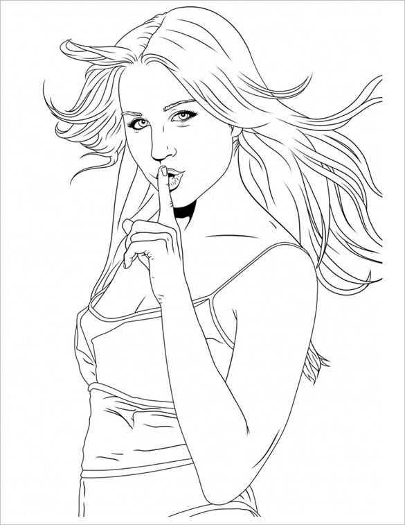 20 Teenagers Coloring Pages PDF PNG Free Premium