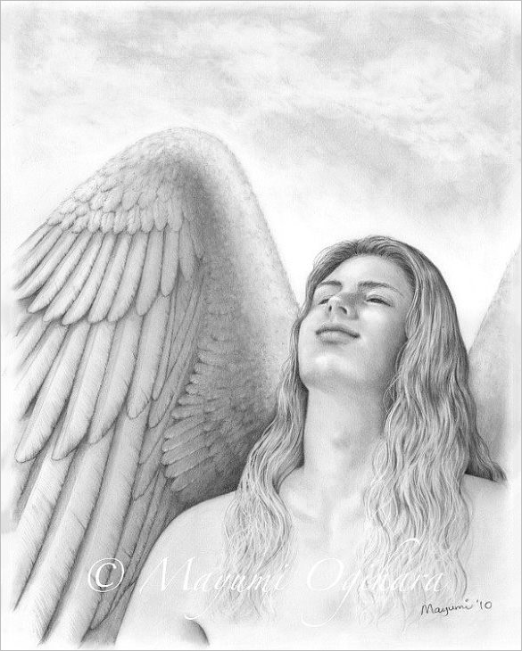 20+ Angel Wings Drawings | Free & Premium Templates