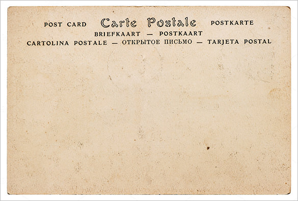 blank antique european postcard template download