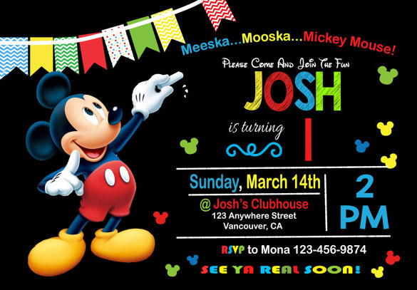 Mickey Mouse Clubhouse Invitation Template Free 9