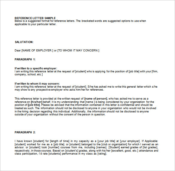 Reference Letter For Grad School From Employer