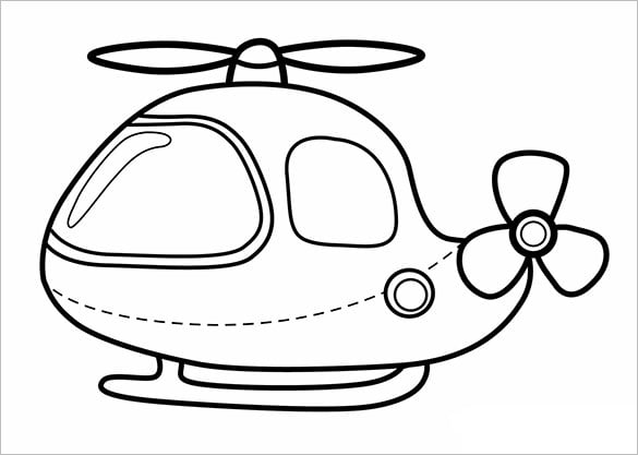 helicopter-coloring-page