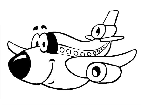 smile airlane coloring page
