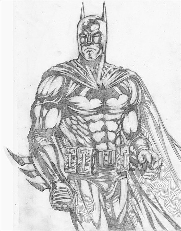 best pencil drawing of batman