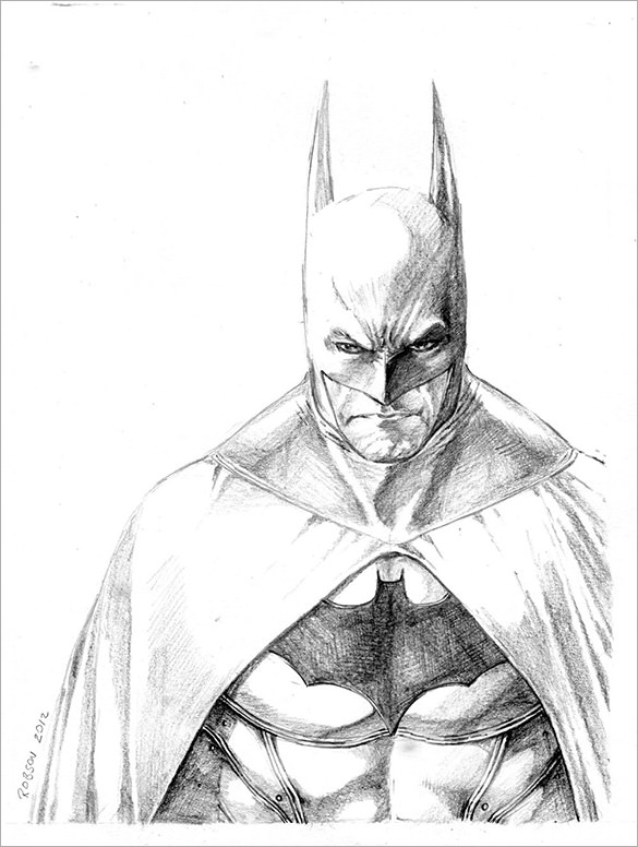 batman from arkham city drawing