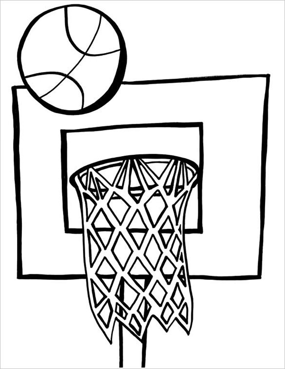 19 Basketball Coloring Pages PDF JPEG PNG Free