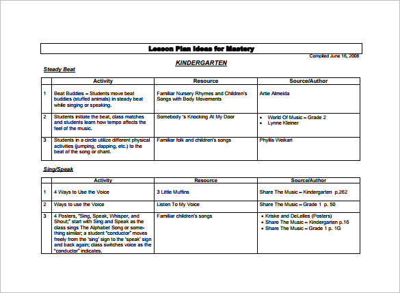 Sakura food recipe Kindergarten Lesson Plan