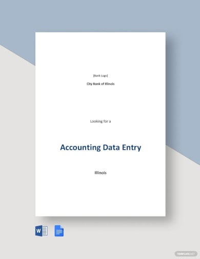 accounting data entry job description template