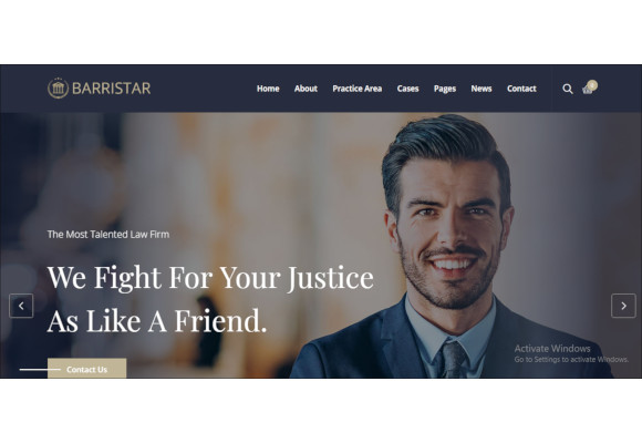 barristar – law wordpress theme