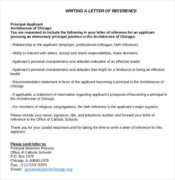 42 Reference Letter Templates PDF DOC