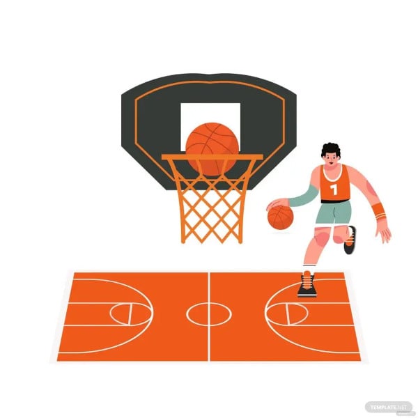 basketball drawing template