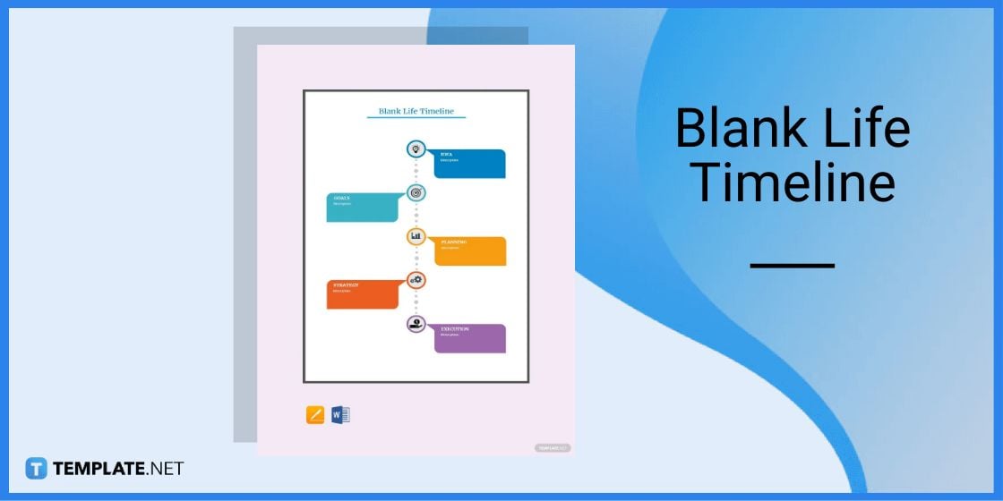 blank life timeline template in microsoft word