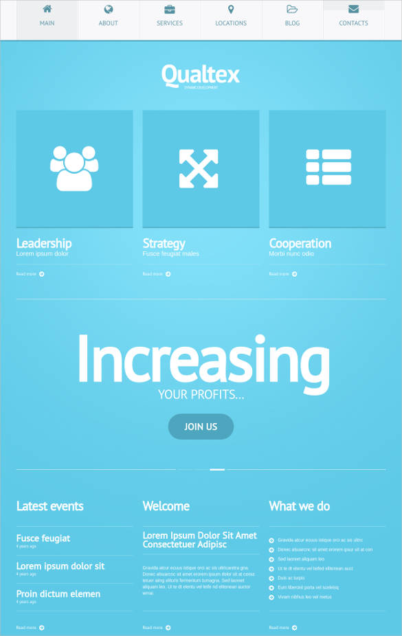 business portfolio php wordpress theme