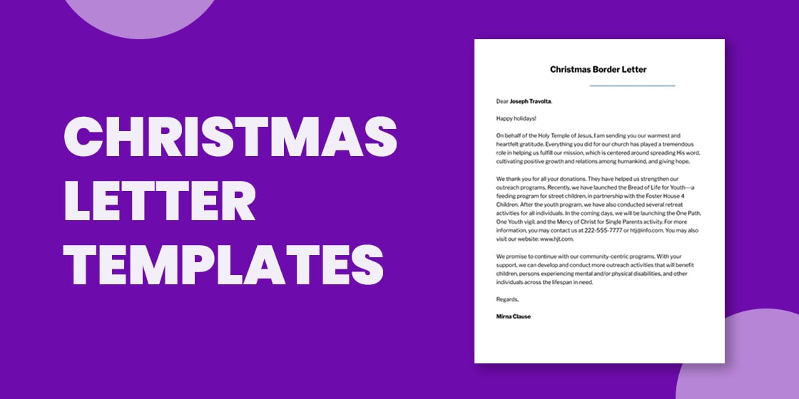 christmas letter templates – free word pdf documents download