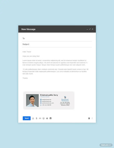 company director email signature template