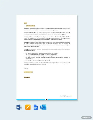 Demand Letter Templates - 15+ Word, PDF, Google Docs, Apple Pages ...