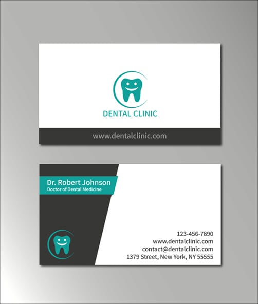 dental clinic business card