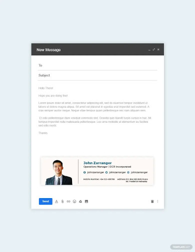 elegant business email signature template