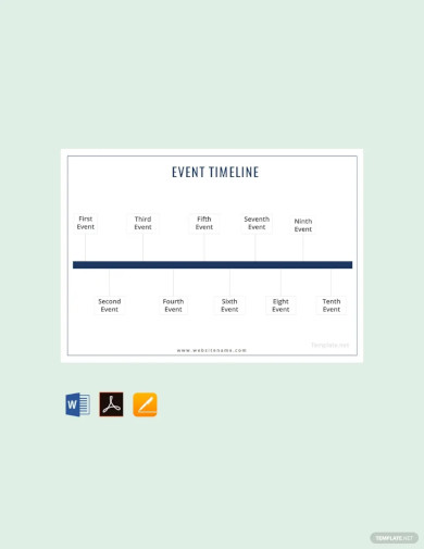 event timeline template