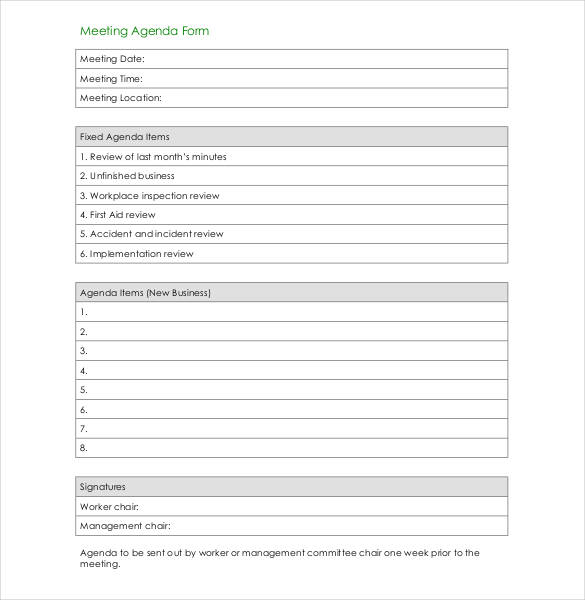 50  Meeting Agenda Templates PDF DOC Free Premium Templates