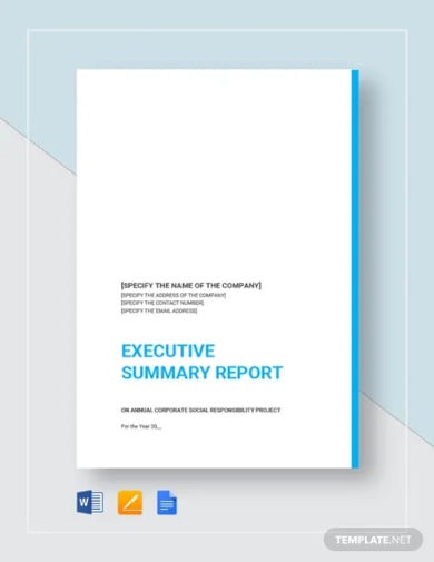 34+ Executive Summary Templates - Free Sample, Example Format Download!