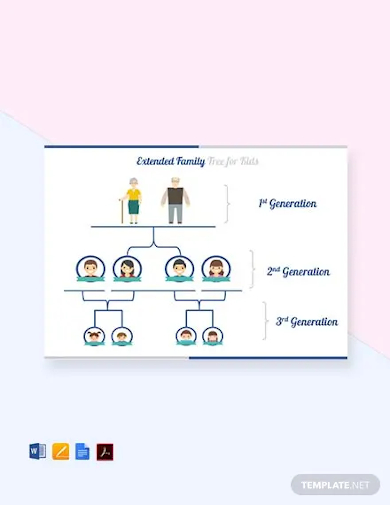 extended family tree for kids template