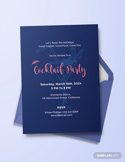 free cocktail party invitation template