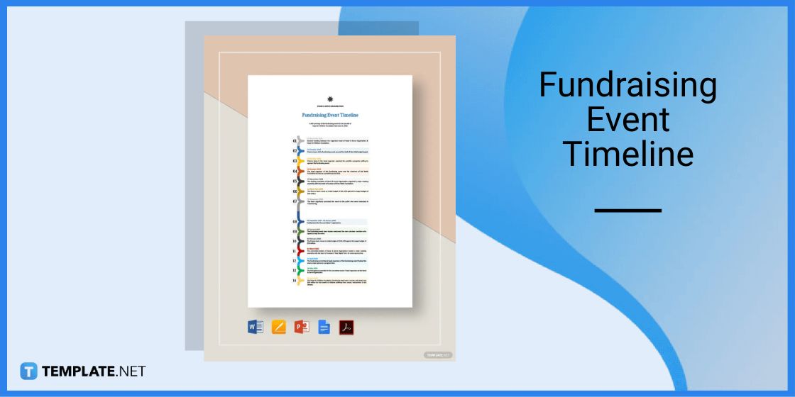 fundraising event timeline template in microsoft word