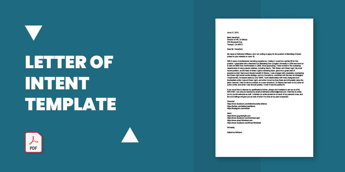 application letter of intent sample pdf