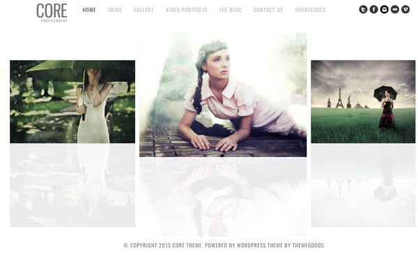 photography website themes