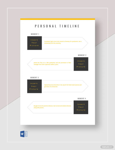 printable personal timeline template