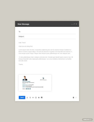 real estate agent email signature template