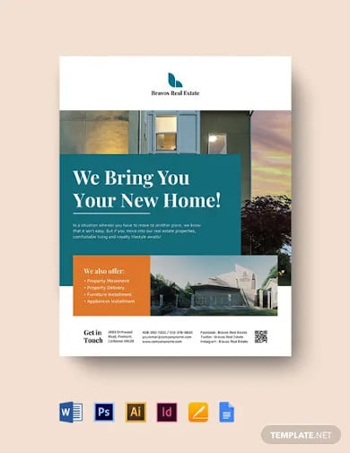 relocation real estate flyer template
