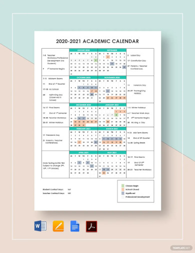 Calendar Template - 42+ Printable Word, Excel, PDF, PSD, Indesign, EPS ...