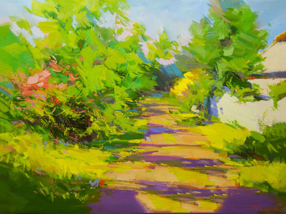 summer landscape oil painting