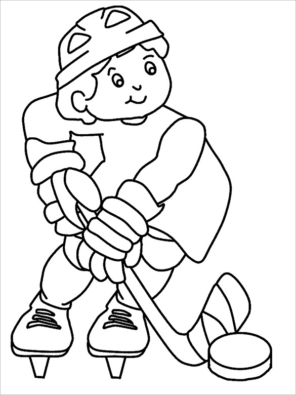 Enjoy the Game with Hockey Coloring Pages