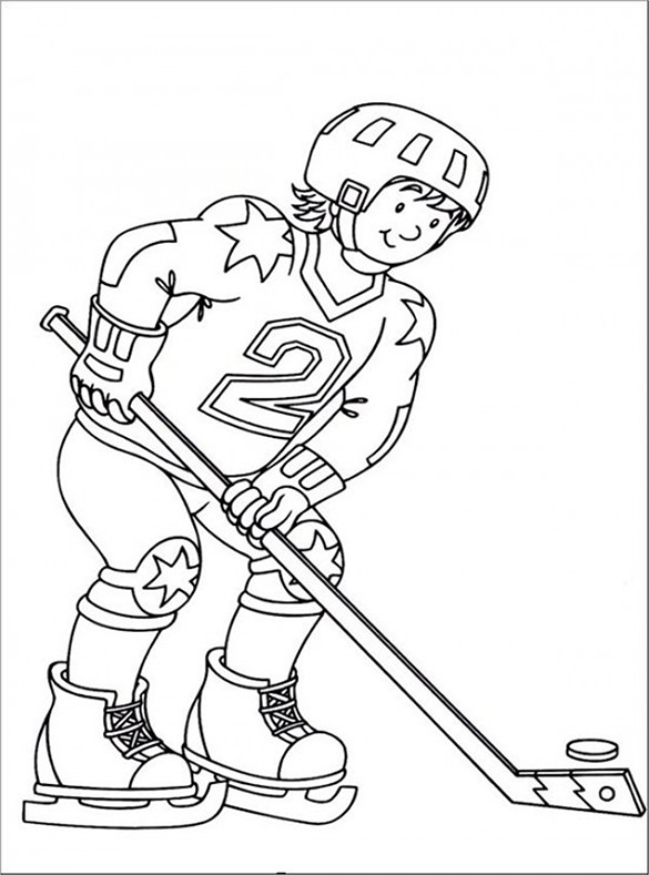 Hockey Net Coloring Page