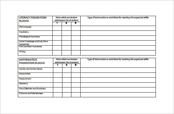 vorschule lehrplan lektion plan kostenlose pdf vorlage