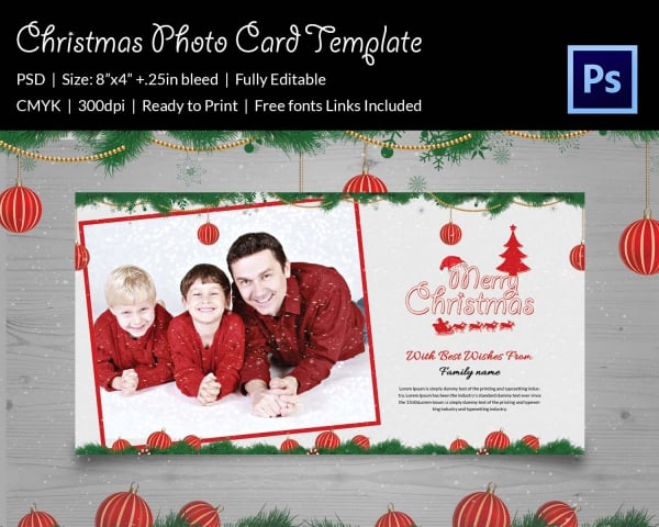 christmas playing with the kids photo template