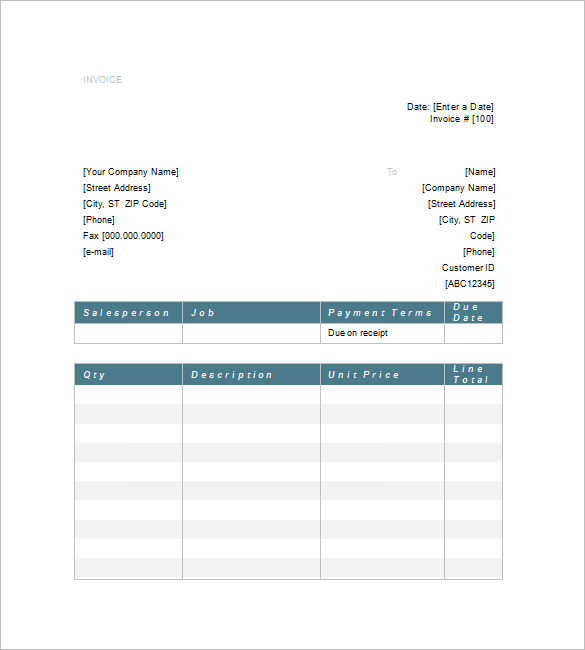 Legal Billing Template Word