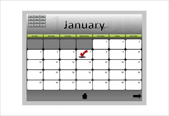 download calendar powerpoint schedule template editable