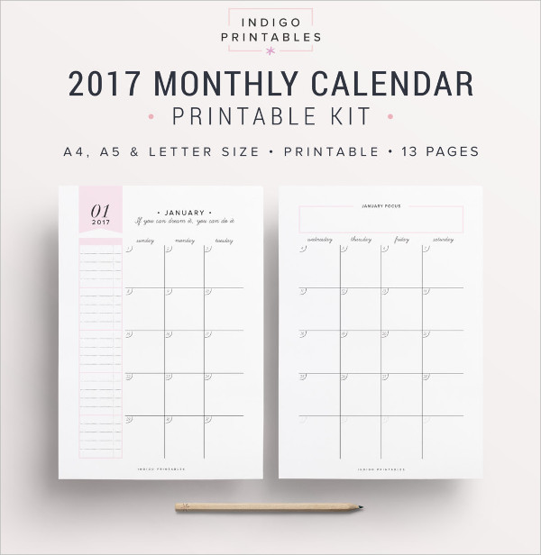 Calendar Template - 18+ Free PSD, Vector EPS, PNG Format Download