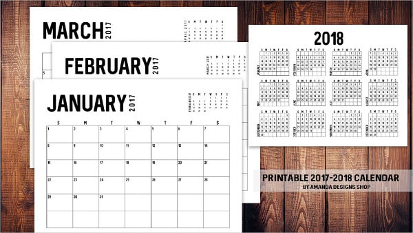 personal printable calendar