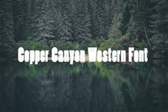 copper canyon western font