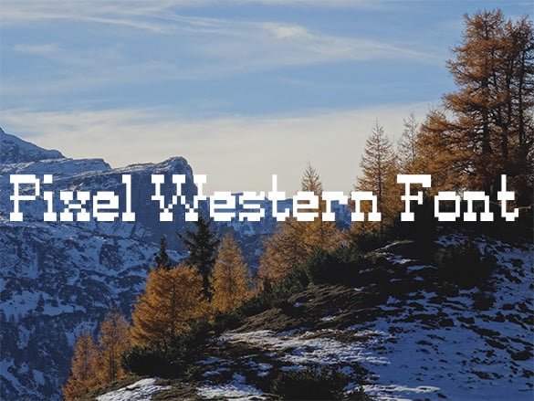 pixel western font for you