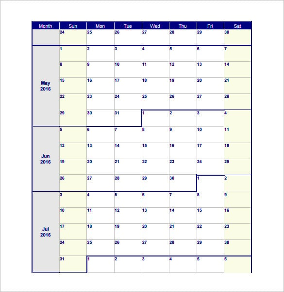 blank monthly work schedule template pdf format